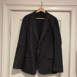 J. Crew Ludlow Slim Suit in Blue Glen Plaid 42R Jacket